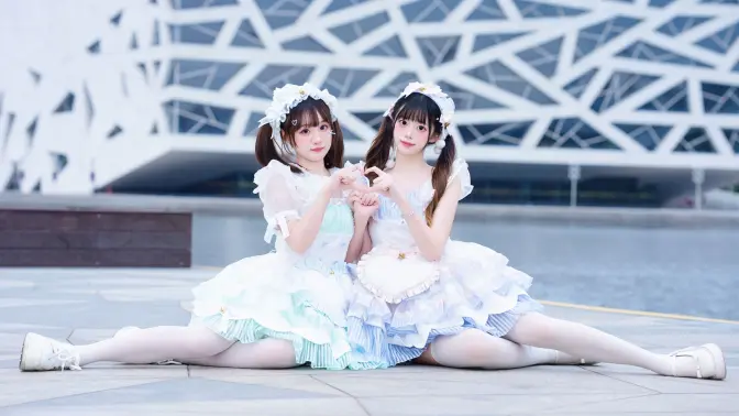 这么可爱的女仆竟然有两只！！💗Kawaii Kaiwai💗正机位一镜到底✧٩(ˊωˋ*)و✧