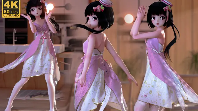 【泠鸢MMD/布料】鸟的极乐净土