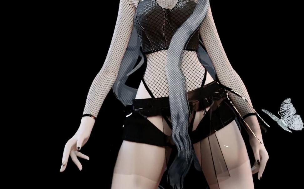 【洛天依MMD/布料解算】见习魅魔