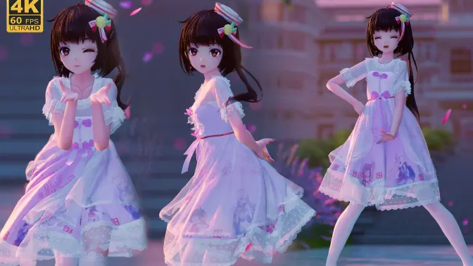 【泠鸢生贺MMD接力】鸟这么可爱真是抱歉