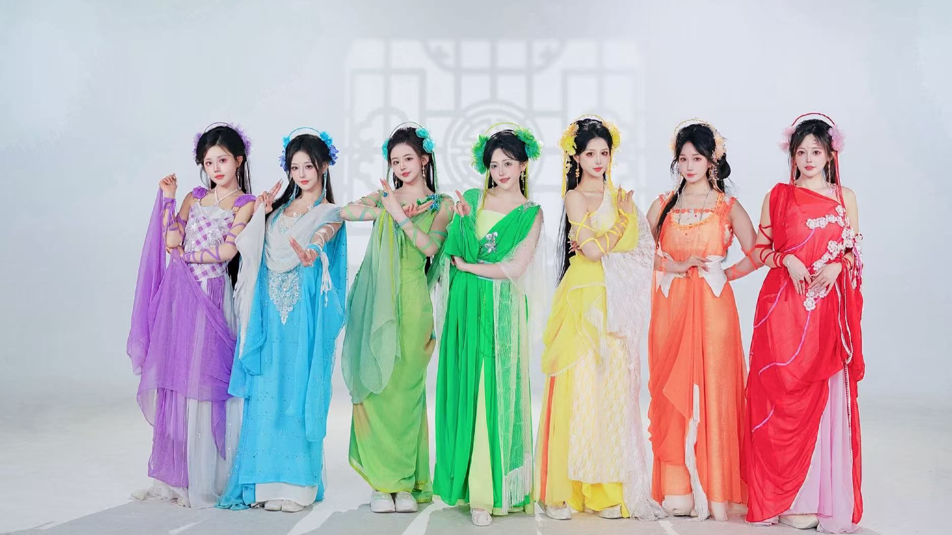 你小时候最喜欢哪个仙女？欢天喜地七仙女《落花情》翻跳