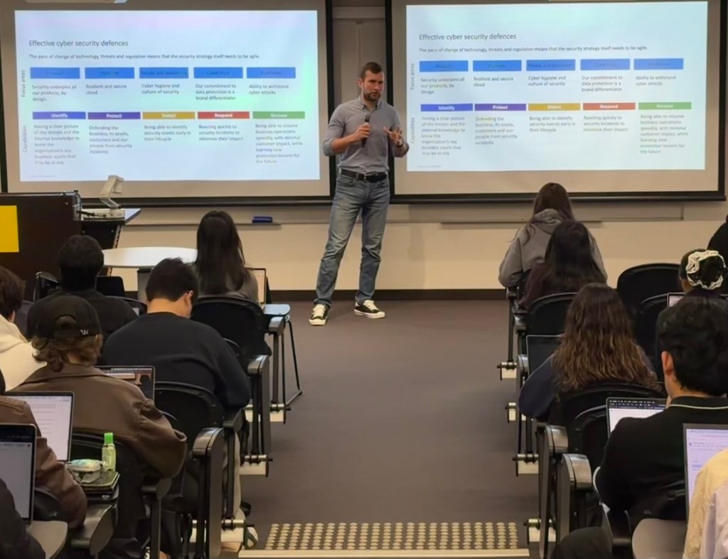 Guest lecture: developing and implementing a security strategy