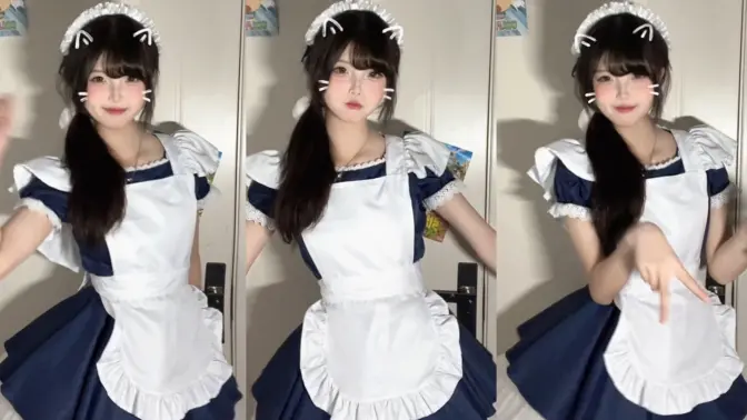 生活不易 女仆卖艺【沁沁】