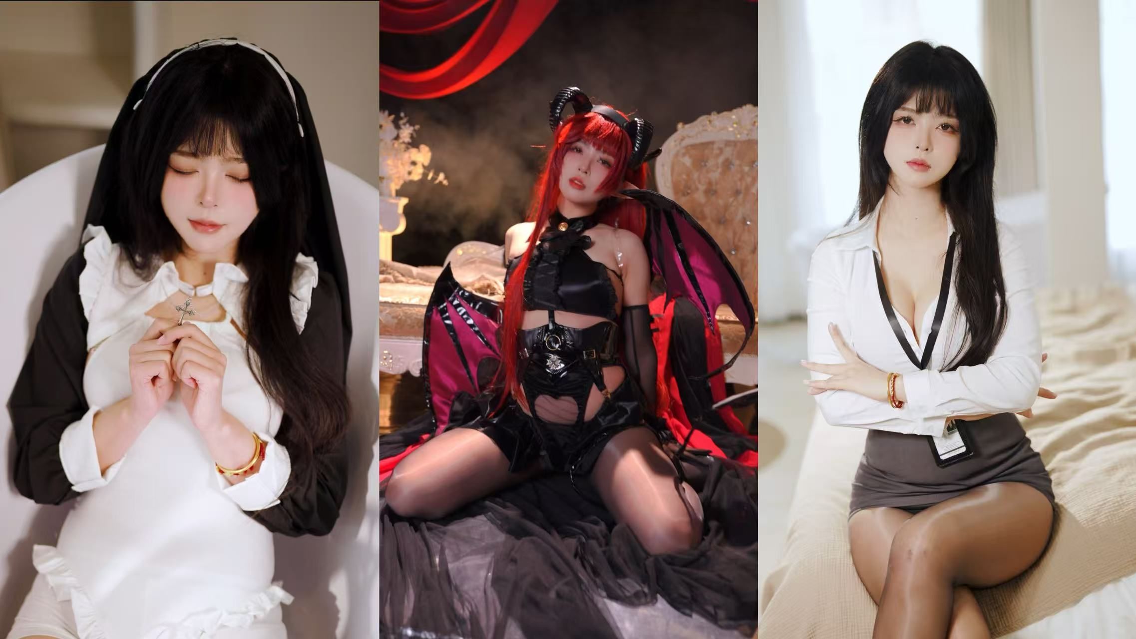修女or秘书or泳装...小孩子才做选择，我全都要！
