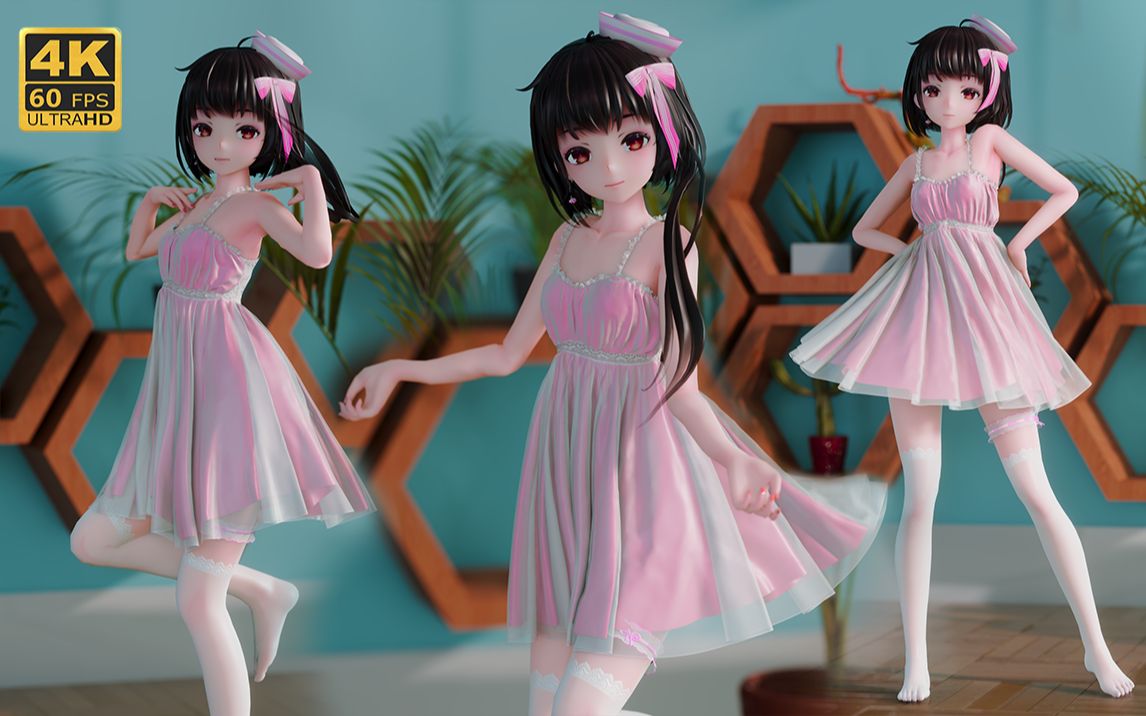 【4k泠鸢mmd/布料】小鹿乱撞竖屏版来啦！！