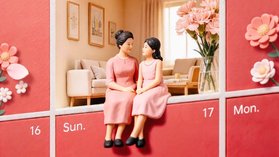 妈妈的爱在身旁，也在时光里深藏。