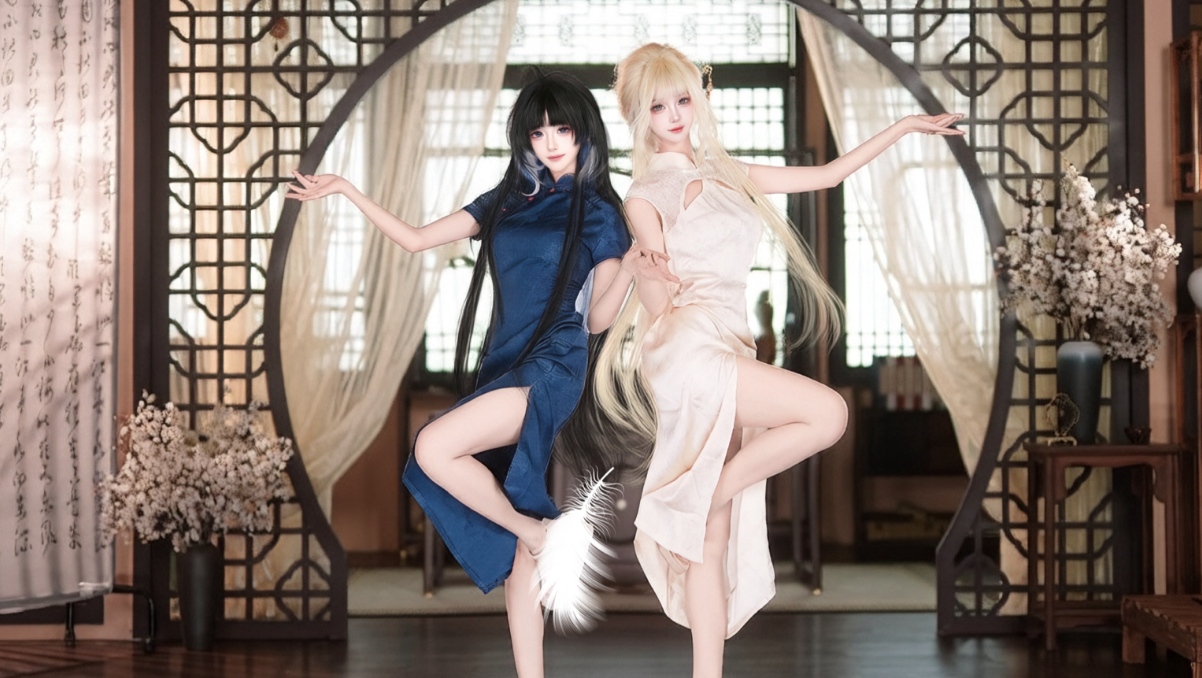 “旗袍女神这一块！”